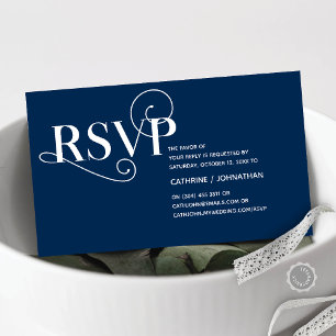 Modern Classy, Wedding RSVP, Reply, Respond Enclosure Card