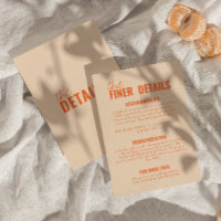 Modern Classy Whimsical Colorful Wedding Details