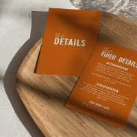 Modern Classy Whimsical Colorful Wedding Details