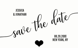 black and white save the dates postcards zazzle