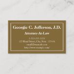 [ Thumbnail: Modern & Clean Attorney-At-Law Business Card ]