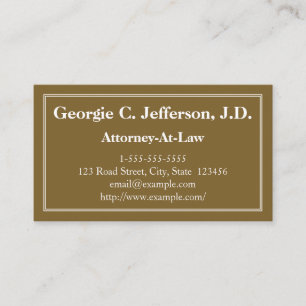 Modern & Clean Attorney-At-Law Business Card