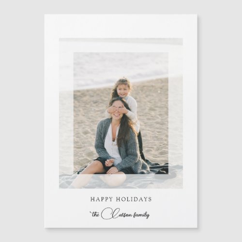 Modern Clean Chic Holiday Photo
