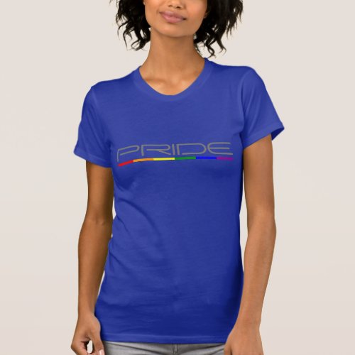 Modern Clean Design Pride and Rainbow Flag T_Shirt