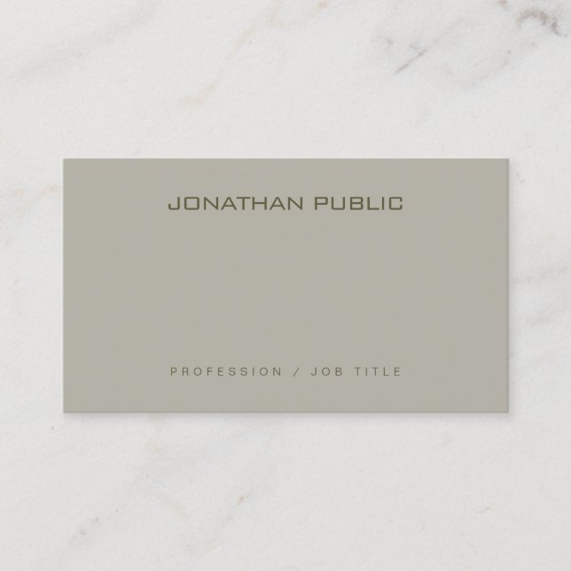 Modern Clean Design Professional Template Trendy Business Card (Front)