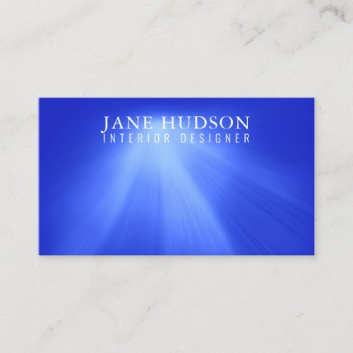 Modern Clean Elegant Design Blue Light Luxurious Business Card