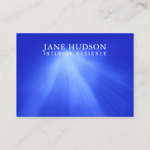 Modern Clean Elegant Design Blue Light Luxurious Business Card