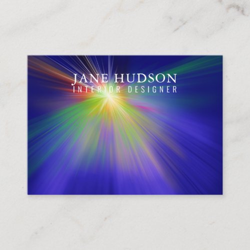 Modern Clean Elegant Design Colorful Light Business Card