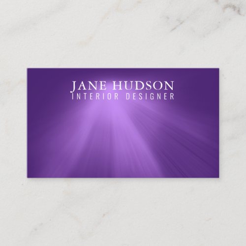 Modern Clean Elegant Design Purple Plain Luxurious Business Card