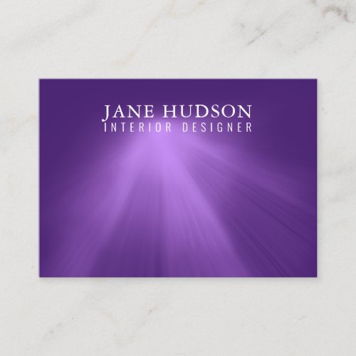 Modern Clean Elegant Design Purple Plain Luxurious Business Card