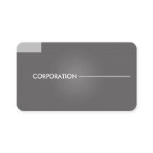 Modern, clean gray business cards