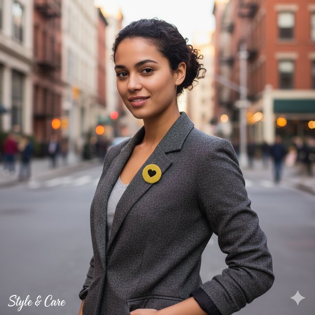 Modern Clean Heart Accent Style For Daily Wear Button (Modern Clean Heart Accent Style For Daily Wear Button)