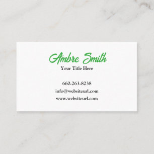 Modern & Clean Lawn Care Service Business Card