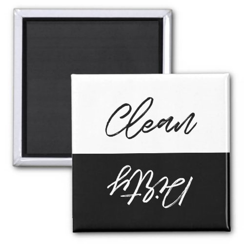 Modern Clean or Dirty dishwasher Magnet