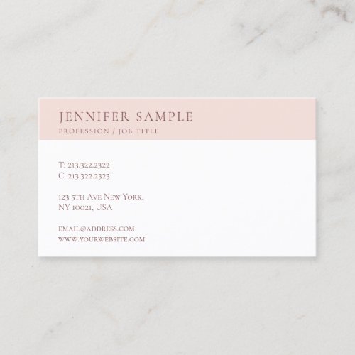 Modern Clean Professional Designed Template Cute Business Card