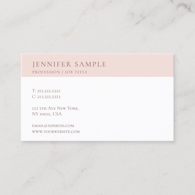 Modern Clean Professional Designed Template Cute Business Card (Front)