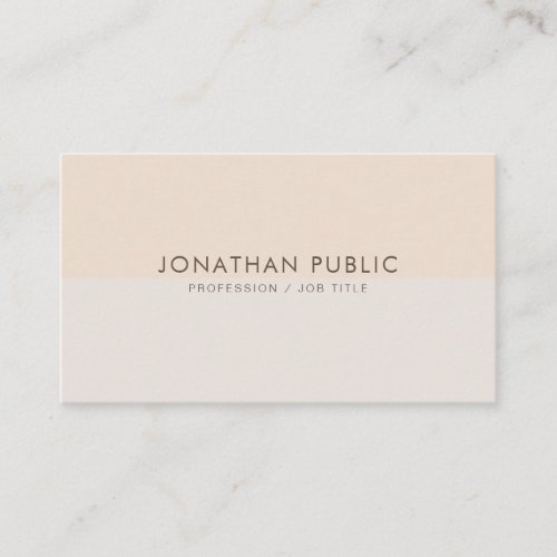 Modern Clean Template Elegant Colors Professional Business Card