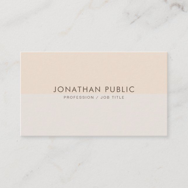 Modern Clean Template Elegant Colors Professional Business Card (Front)