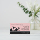 Modern Cleaning Business Cards (Standing Front)