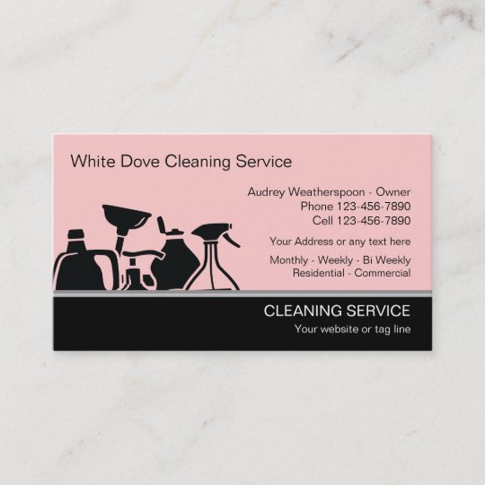 Modern Cleaning Business Cards | Zazzle.com