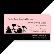 Modern Cleaning Business Cards