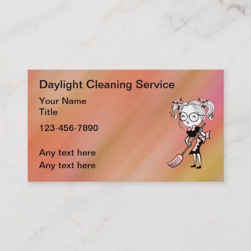 Modern Cleaning Service Business Card Design