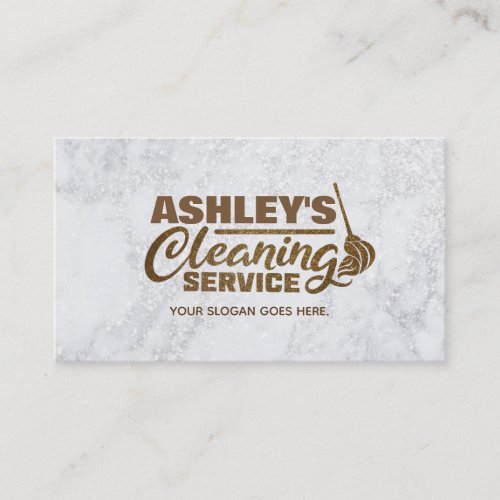 Modern Cleaning Service Business Cards