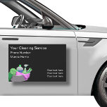 Modern Cleaning Service Car Magnet at Zazzle