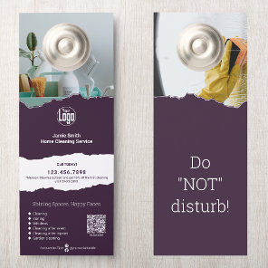 Modern Cleaning Service Promotional Custom  Door Hanger