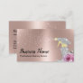 Modern Cleaning Service Silver Spray Rose Gold Business Card