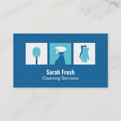 Modern Cleaning Services And Disinfection Business Business Card