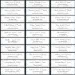 Modern Clear Wedding Guest Names Address Sticker<br><div class="desc">Composed of simple serif and modern cursive script typography. These elements are simple,  elegant,  and modern. This has 30 stickers. 
 
 This is designed by White Paper Birch Co. exclusive for Zazzle.
 
 Available here:
 http://www.zazzle.com/store/whitepaperbirch</div>