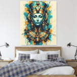 Modern Cleopatra – Abstract Liquid Colors Art  Canvas Print