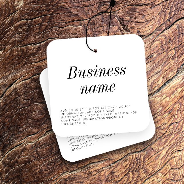 Modern Clothing Hang Tag (Creator Uploaded)