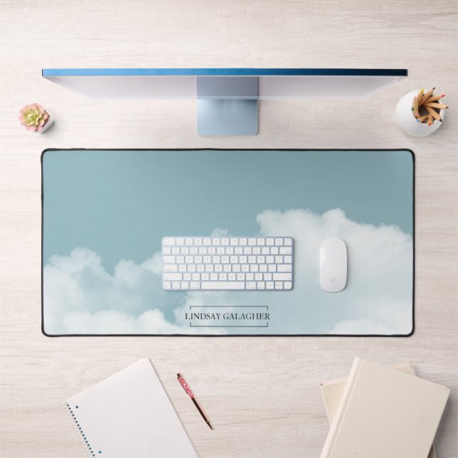 Modern clouds sky desk mat (Office 1)
