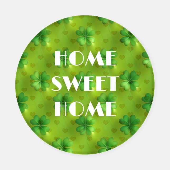 Modern Clover 4 Lists Green Collection Coaster Set (Single)