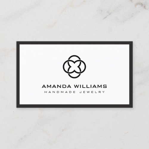 Modern Clover Logo Designer Business Card