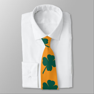 Modern Clover St Patricks Day  Neck Tie