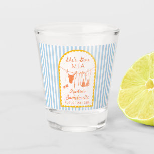Modern Coastal MIA Bachelorette Party Shot Glasses