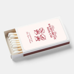 Modern Cocktails Bachelorette Weekend Matchboxes