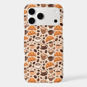 Modern Coffee Aesthetic Pattern iPhone 17 Pro Max Case