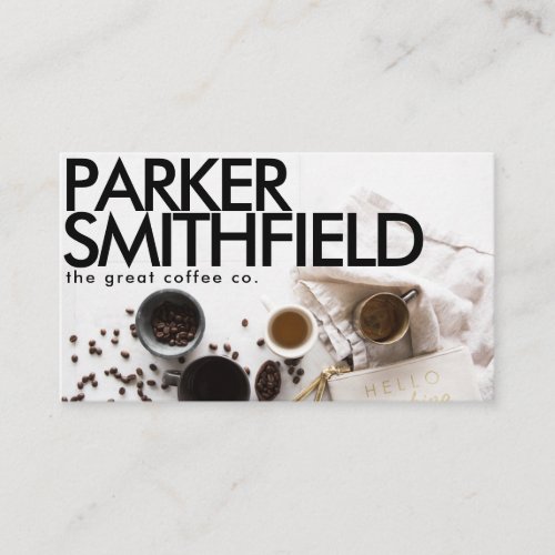 Modern Coffee Business Card