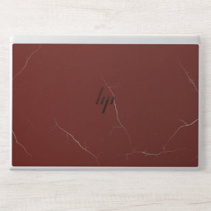 Modern coffee color marble HP laptop skin