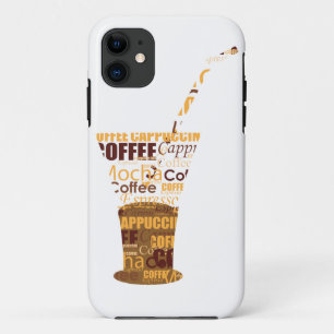 Modern Coffee Illustration iPhone 11 Case