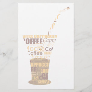 Modern Coffee Illustration Stationery
