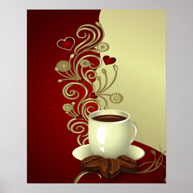 Modern Coffee Lover Poster (Front)