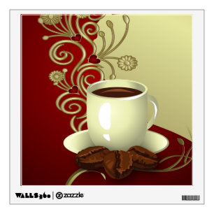 Modern Coffee Lover Wall Decal