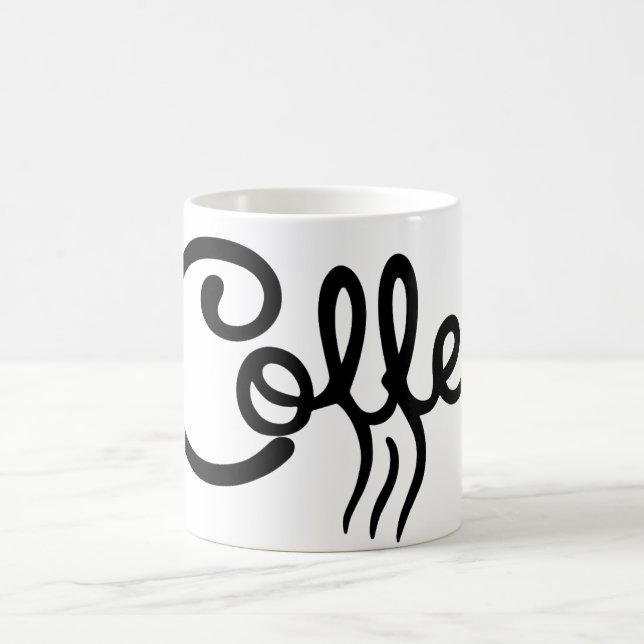 Modern Coffee Script Mug - Unique Groomsmen (Center)
