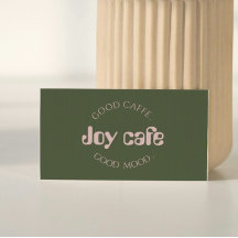 Modern Coffee Shop Business Card | Cafe Branding T