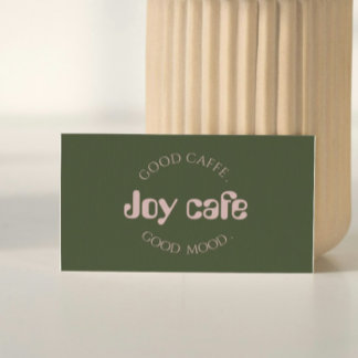 Modern Coffee Shop Business Card | Cafe Branding T